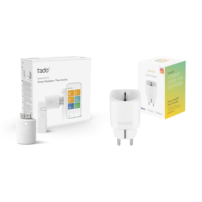 tado° V3+ Starter Set Smarte Heizung • smartes Thermostat • Hombli Smart Plug von Tado