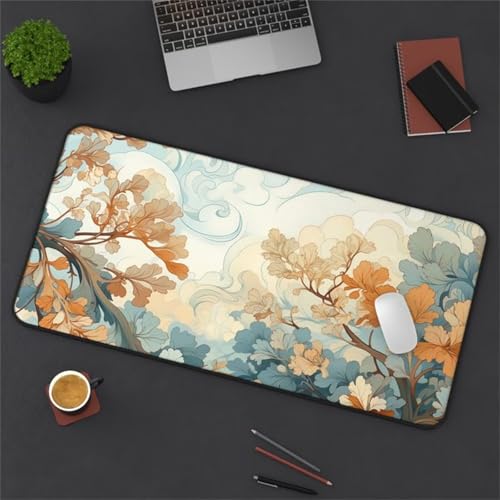 Gaming Mauspad, 1000x500x2mm Großes Mauspads Verlängertes Schreibtischauflage, Verbessert Präzision und Geschwindigkeit, Waschbares Mousepad für Tastatur, PC, Laptop (Baumwolke) von taesdvry