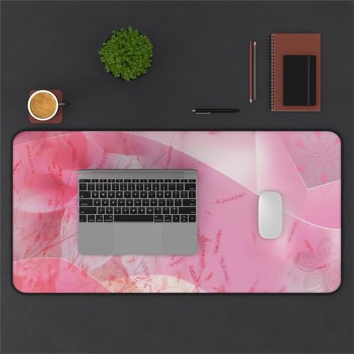 Mauspad XXL, 1200x600x2mm Großer Mousepad, Mouse Pad Gaming, Tischunterlage Large Size, Spezielle Oberfläche Verbessert Präzision und Geschwindigkeit für Home Office (Verträumtes Pink) von taesdvry