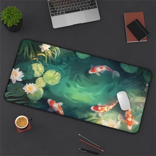 Mauspad XXL, 1200x600x3mm Großer Mousepad, Mouse Pad Gaming, Tischunterlage Large Size, Spezielle Oberfläche Verbessert Präzision und Geschwindigkeit für Home Office (Lotusmotte) von taesdvry