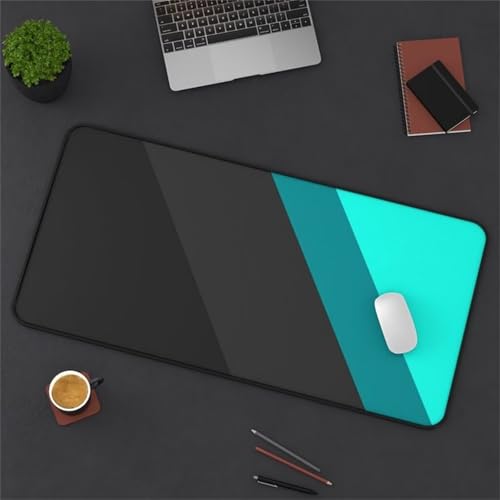 Mauspad XXL, 600x400x3mm Großer Mousepad, Mouse Pad Gaming, Tischunterlage Large Size, Spezielle Oberfläche Verbessert Präzision und Geschwindigkeit für Home Office (Blau Schwarz) von taesdvry