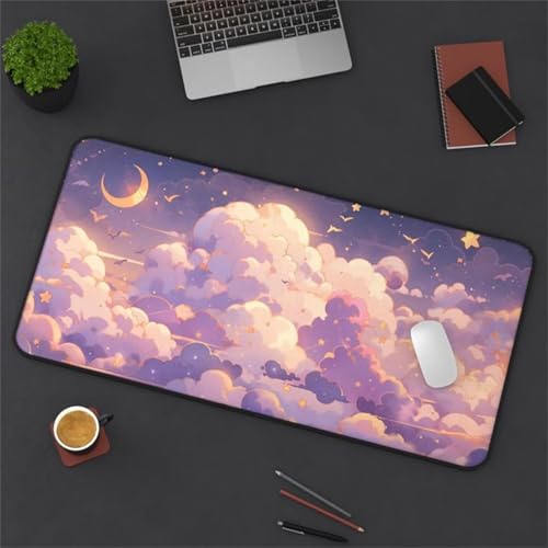 Mouse Mat,1500x800x2mm Gaming Mouse Pad, XXL Gaming Mousepad, Improved Precision and Speed Table mat Large Size, Laptop, Office, Home and Travel (Dream Clouds) von taesdvry