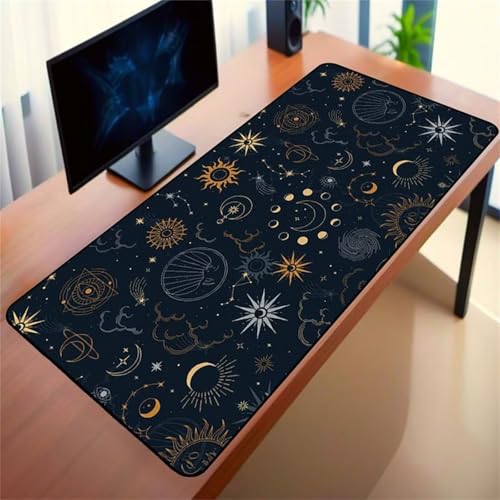 Mouse Mat,1500x800x2mm Gaming Mouse Pad, XXL Gaming Mousepad, Improved Precision and Speed Table mat Large Size, Laptop, Office, Home and Travel (Geometric Patterns) von taesdvry