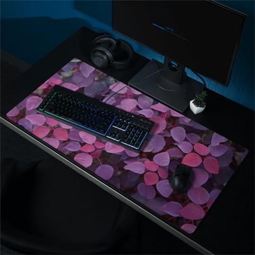 Mouse Mat,1500x800x2mm Gaming Mouse Pad, XXL Gaming Mousepad, Improved Precision and Speed Table mat Large Size, Laptop, Office, Home and Travel (Leaves Plant) von taesdvry