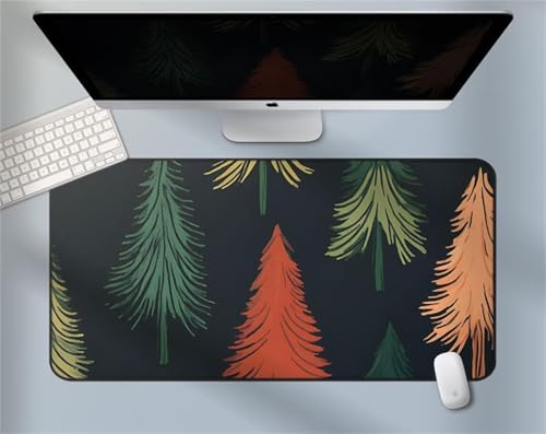 Mouse Mat,1500x800x2mm Gaming Mouse Pad, XXL Gaming Mousepad, Improved Precision and Speed Table mat Large Size, Laptop, Office, Home and Travel (Pine Tree Color) von taesdvry