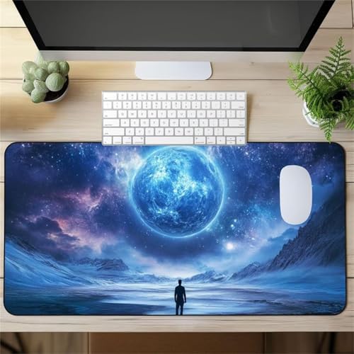 Mouse Mat,1500x800x2mm Gaming Mouse Pad, XXL Gaming Mousepad, Improved Precision and Speed Table mat Large Size, Laptop, Office, Home and Travel (Planet Ocean) von taesdvry