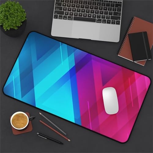 Mouse Mat,1500x800x3mm Gaming Mouse Pad, XXL Gaming Mousepad, Improved Precision and Speed Table mat Large Size, Laptop, Office, Home and Travel (Blue Red) von taesdvry