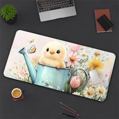 Mouse Mat,1500x800x3mm Gaming Mouse Pad, XXL Gaming Mousepad, Improved Precision and Speed Table mat Large Size, Laptop, Office, Home and Travel (Chicken Flower) von taesdvry