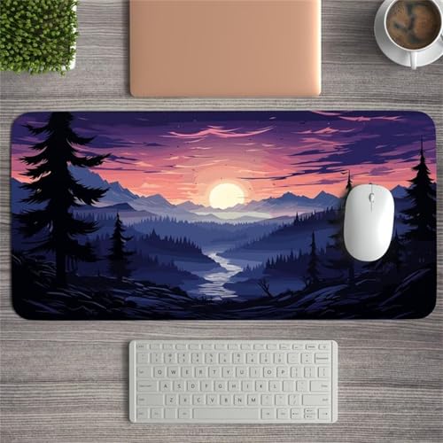Mouse Mat,1500x800x3mm Gaming Mouse Pad, XXL Gaming Mousepad, Improved Precision and Speed Table mat Large Size, Laptop, Office, Home and Travel (Jungle Evening) von taesdvry