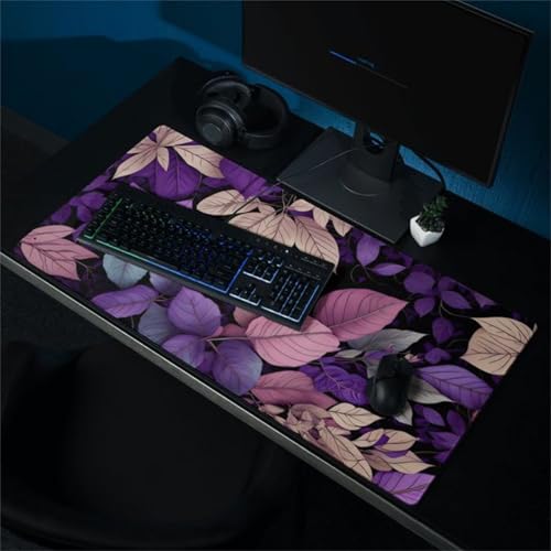Mouse Mat,1500x800x3mm Gaming Mouse Pad, XXL Gaming Mousepad, Improved Precision and Speed Table mat Large Size, Laptop, Office, Home and Travel (Leaves Color) von taesdvry