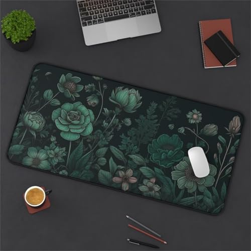 Mouse Mat,1500x800x3mm Gaming Mouse Pad, XXL Gaming Mousepad, Improved Precision and Speed Table mat Large Size, Laptop, Office, Home and Travel (Rose Green) von taesdvry