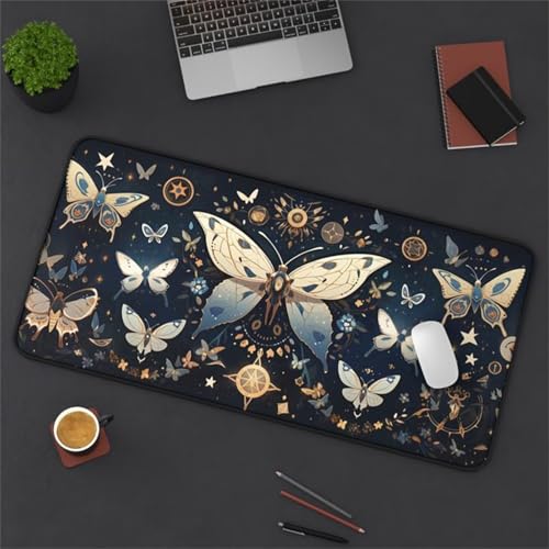 Mouse Mat,700x300x2mm Gaming Mouse Pad, XXL Gaming Mousepad, Improved Precision and Speed Table mat Large Size, Laptop, Office, Home and Travel (Butterfly Plant) von taesdvry
