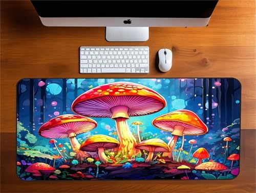 Mouse Mat,900x300x2mm Gaming Mouse Pad, XXL Gaming Mousepad, Improved Precision and Speed Table mat Large Size, Laptop, Office, Home and Travel (Abstract Mushroom) von taesdvry
