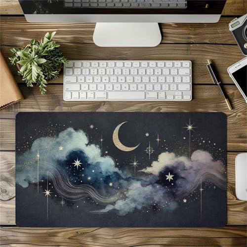 Mouse Mat,900x300x3mm Gaming Mouse Pad, XXL Gaming Mousepad, Improved Precision and Speed Table mat Large Size, Laptop, Office, Home and Travel (Dreamy Dark Clouds) von taesdvry