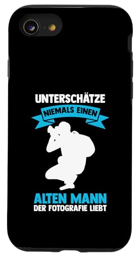 unterschatze niemals alten mann Fotografie Fotografie Hülle für iPhone SE (2020) / 7 / 8 von take photo & photos Gift