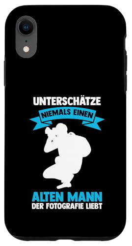 unterschatze niemals alten mann Fotografie Fotografie Hülle für iPhone XR von take photo & photos Gift