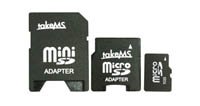 TakeMS Class 4 microSDHC 4GB Speicherkarte mit Adapter von takeMS