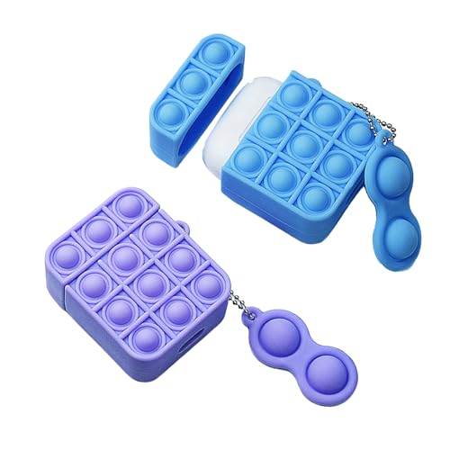 Airpods Bluetooth KopfhöRer HüLle, 2 StüCk HüLle FüR Apple Airpods 1 & 2 HüLle Silikon Cartoon Silikon Bubble Element Airpods 2 Generation PVC Bluetooth KopfhöRer HüLle Airpods Case GrüN Lila Airpods Bluetooth KopfhöRer HüLle, 2 StüCk HüLle FüR Apple Airpods 1 & 2 HüLle Silikon Cartoon Silikon Bubble Element Airpods 2 Generation PVC Bluetooth KopfhöRer HüLle Airpods Case GrüN Lila von taobosec