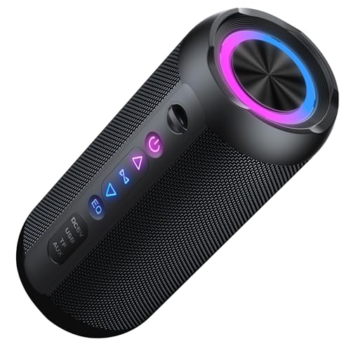 Bluetooth Lautsprecher mit Licht, 30W Musikbox Tragbarer Bluetooth Box mit IPX7 wasserdicht, Dualen Bass-Treibern, 30 Sth Akku, RGB Lichter, TWS Kopplung,AUX, TF Karte, Geeignet Outdoor/Party/Reisen Bluetooth Lautsprecher mit Licht, 30W Musikbox Tragbarer Bluetooth Box mit IPX7 wasserdicht, Dualen Bass-Treibern, 30 Sth Akku, RGB Lichter, TWS Kopplung,AUX, TF Karte, Geeignet Outdoor/Party/Reisen von taopodo