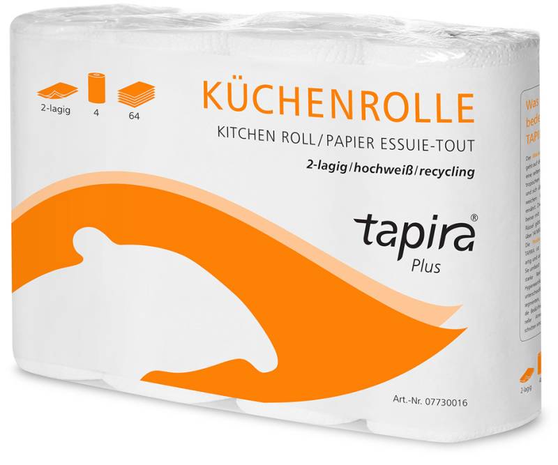 Tapira Küchenrolle Plus, 2-lagig, hochweiß von tapira