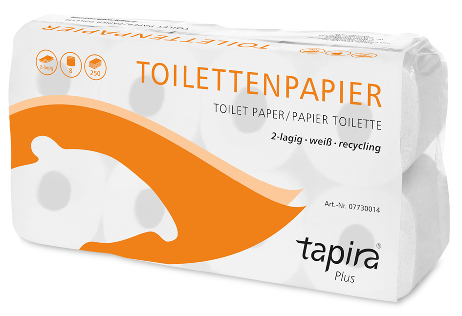 Tapira Toilettenpapier Plus, 2-lagig, weiß Tapira Toilettenpapier Plus, 2-lagig, weiß von tapira