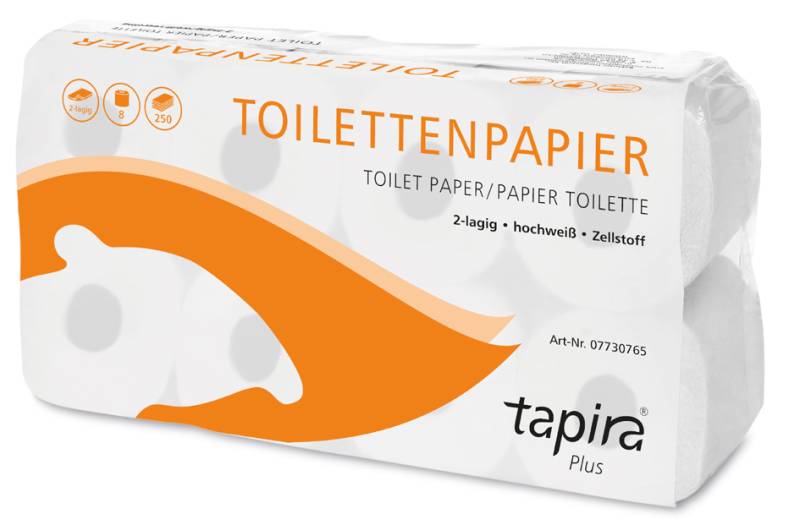 Tapira Toilettenpapier Plus, 2-lagig, weiß von tapira