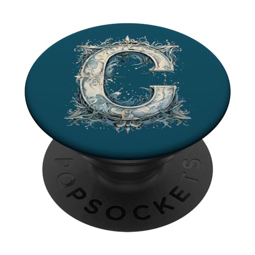 C Buchstabe Alphabet Vintage Monogramm C Initialen Name PopSockets mit austauschbarem PopGrip C Buchstabe Alphabet Vintage Monogramm C Initialen Name PopSockets mit austauschbarem PopGrip von tatia4design