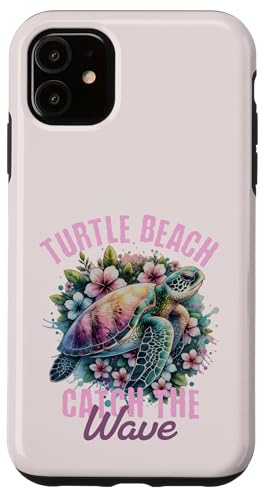 Hülle für iPhone 11 Schildkröte mit tropischen Blumen Ozean Strand Urlaub Hülle für iPhone 11 Schildkröte mit tropischen Blumen Ozean Strand Urlaub von tatia4design