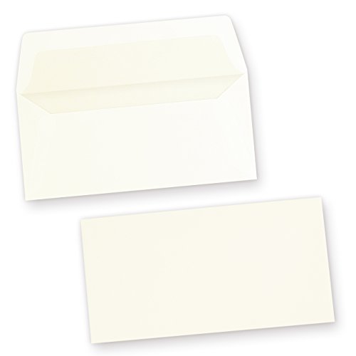 Feine Gohrsmühle Briefhüllen (500 Stück) DIN lang gefüttert mit feinem Innenfutter, Markenumschläge von tatmotive