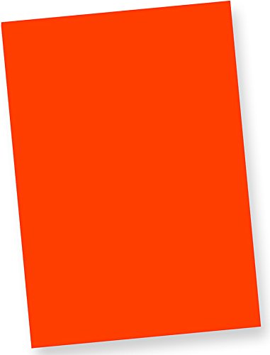 Neonpapier Extrem Grell NEON Rot 1000 Blatt DIN A4, 80 g/qm Briefpapier, Leuchtpapier Party Deko Bastel Papier von tatmotive