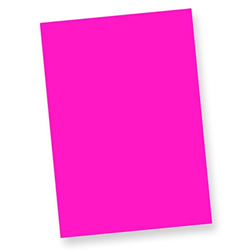 TATMOTIVE Neonpapier NEON DIN A4, 80 g/qm farbiges Briefpapier, Leuchtpapier, 100 Blatt - Pink von tatmotive