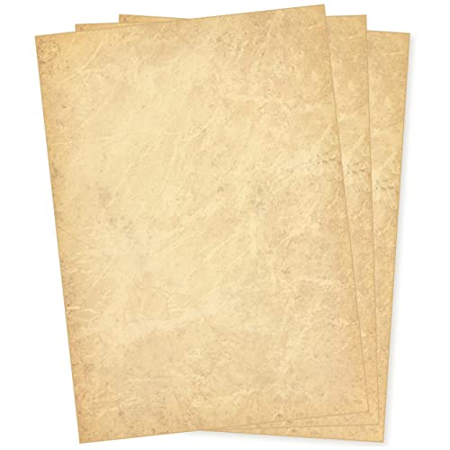 Travertin Briefpapier A4 100 Blatt Marmorpapier beidseitig marmoriertes Papier Natur Stein Optik nachhaltig von tatmotive