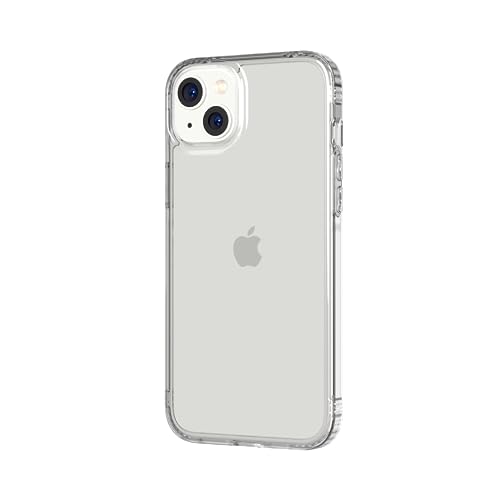 tech21 Evo Clear Hülle für iPhone 14 Plus, Transparent, Einfache Telefonhülle, TPU und Antimikrobiall, Fallschutz: 3,6m von tech21