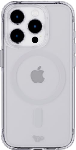 Tech21 Evo Clear Hülle für iPhone 15 Pro, Kompatibel mit MagSafe, Telefonhülle, Biologisch abbaubar, Transparent, 12x Militärniveau Fallschutz: 3,6m von tech21