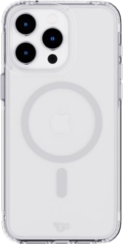 Tech21 Evo Clear Hülle für iPhone 15 Pro Max, Kompatibel mit MagSafe, Einfache Telefonhülle, Biologisch abbaubar, Transparent, 12x Militärniveau Fallschutz: 3,6m von tech21
