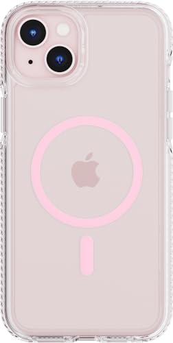Tech21 Evo Crystal für iPhone 15 Plus - Kompatibel mit MagSafe - Aufprallschutz Hülle - Rosa von tech21