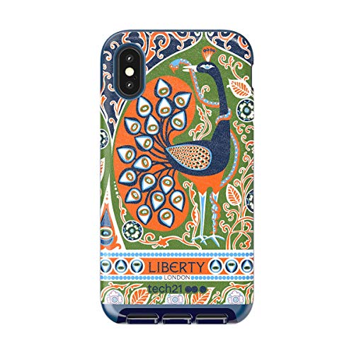 Tech21 Evo Luxe Liberty Francis Schutzhülle für Apple iPhone X/iPhone Xs - Blau/Orange von tech21