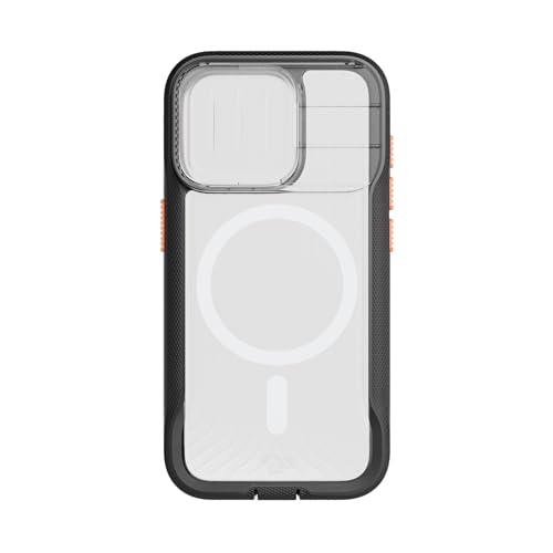 Tech21 Evo Max Hülle für iPhone 15 Pro - Kompatibel mit MagSafe - Aufprallschutz Hülle - Schlüsselbänder enthalten - Active Black von tech21