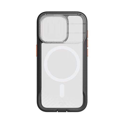 Tech21 Evo Max Hülle für iPhone 15 Pro - Kompatibel mit MagSafe - Aufprallschutz Hülle - Schlüsselbänder enthalten - Active Black von Tech21