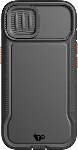 Tech21 Evo Max Hülle für iPhone 15 Pro - Kompatibel mit MagSafe - Aufprallschutz Hülle - Schlüsselbänder enthalten - Schwarz von tech21