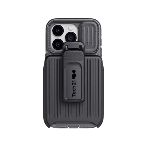 Tech21 iPhone 14 Pro Evo Max kompatibel mit MagSafe® - langlebige, stoßdämpfende und robuste Handyhülle mit Holster und 6 m FlexShock Multi-Drop-Schutz von tech21