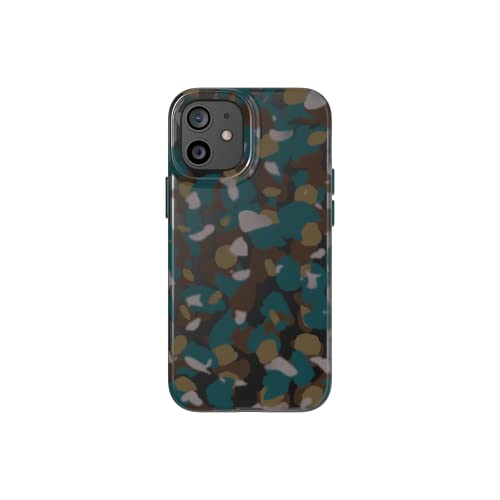 tech21 Evo Art Modern Camo für iPhone 12 Mini - Schutzhülle mit 3,0 m Multi-Tropfschutz Kiefer Grün von tech21