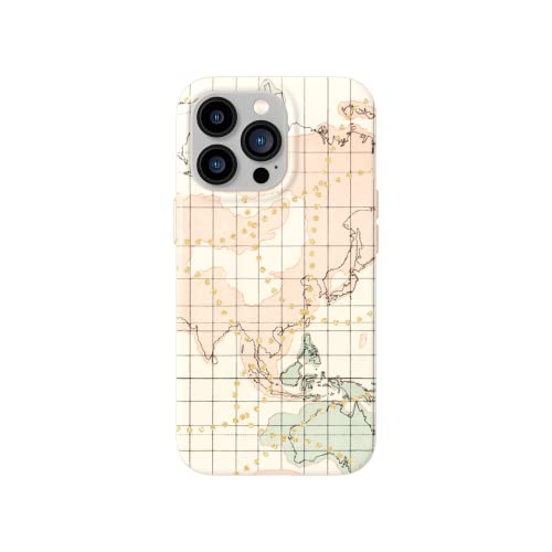 tech21 Evo Art Wanderer's Map für iPhone 13 Pro - Schutzhülle mit exklusivem Artwork und 3,6 m Multi-Drop-Schutz von tech21