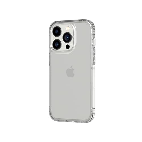 tech21 Evo Clear Hülle für iPhone 14 Pro, Transparent, Einfache Telefonhülle, TPU und Antimikrobiall, Fallschutz: 3,6m von tech21