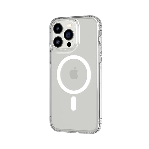 tech21 Evo Clear Hülle für iPhone 14 Pro Max, Kompatibel mit MagSafe, Einfache Telefonhülle, TPU und Antimikrobiall, Transparent, Fallschutz: 3,6m von tech21