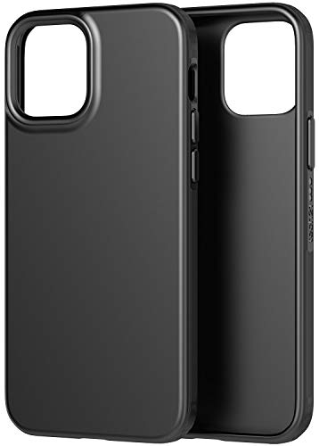 tech21 Evo Slim Schutzhülle für Apple iPhone 12 Pro Max 5G – Keimbekämpfung, antimikrobielle Handyhülle mit 2,4 m Fallschutz, Anthrazit Schwarz – 17 cm (6,7 Zoll) von tech21