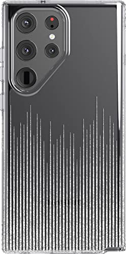 tech21 Evo Sparkle Schutzhülle für Samsung Galaxy S23 Ultra – Sparkle Rain Kratzfeste Handyhülle mit 3,6 m Fallschutz von tech21