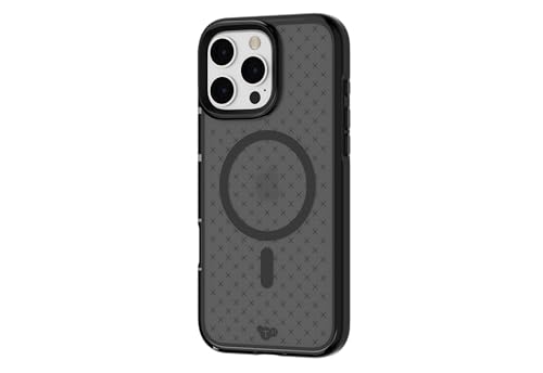 tech21 EvoCheck für iPhone 16 Pro Max kompatibel mit MagSafe - Aufprallschutz Hülle - Rauchkohle von tech21