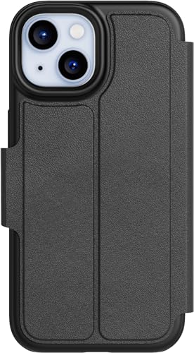 Tech21 EvoLite Wallet für iPhone 15 – Aufprallschutz Hülle – 3 Kartenfächer – Schwarz von Tech21