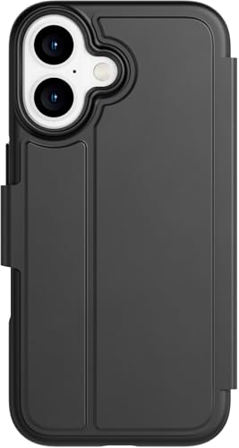 Tech21 EvoLite Wallet für iPhone 16 3 Kartensteckplatz Wallet - Aufprallschutz Hülle - Schwarz von Tech21